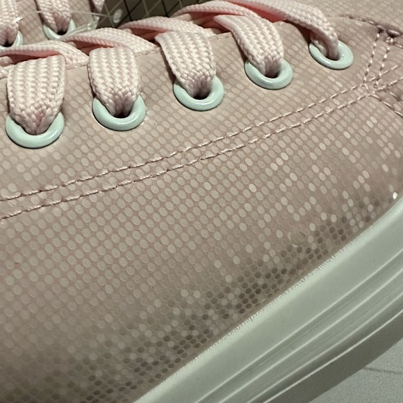 🆕 Women Lace Up Platform Sneakers Size 8, Pink - Picture 8 of 10